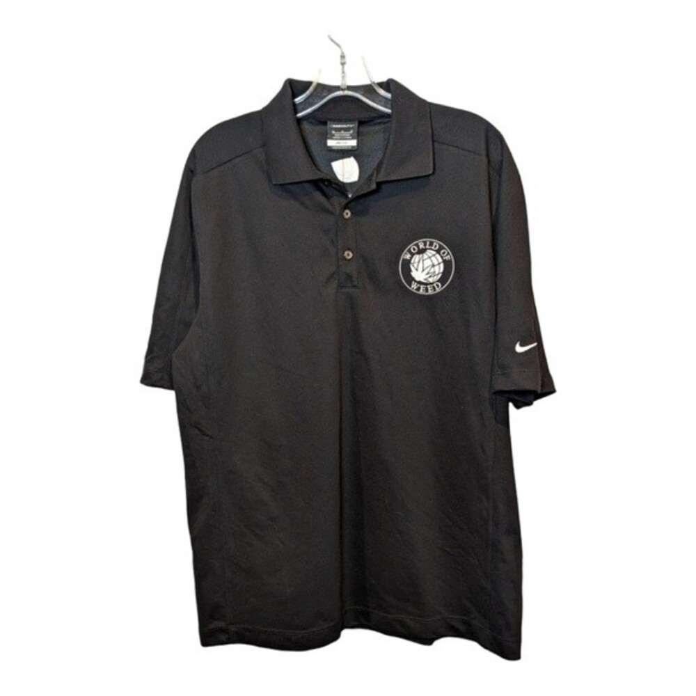 Nike Golf Dri Fit Polo World Of Weed Men's Medium lightweight new with tags